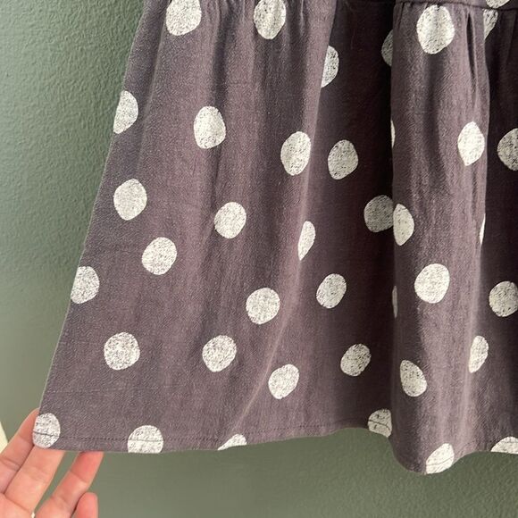 NWT Rylee and Cru Girls Maxi Skirt Polka Dot Sz 6/7 Linen Blend - Picture 2 of 8